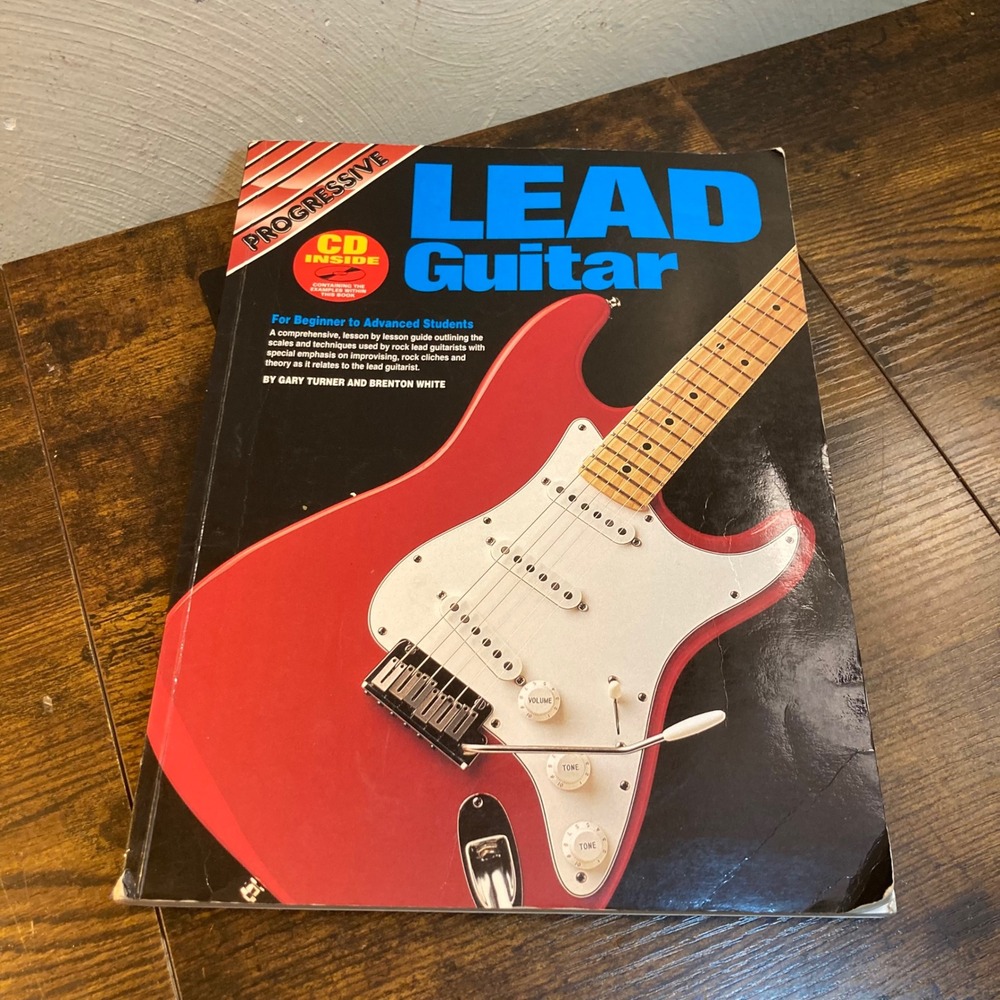 Progressive Lead Guitar Turner White 1995 Instructional Lessons Book Only No CD